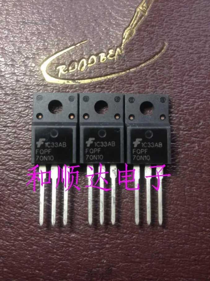 

5PCS/Lot FQPF70N10 TO-220F