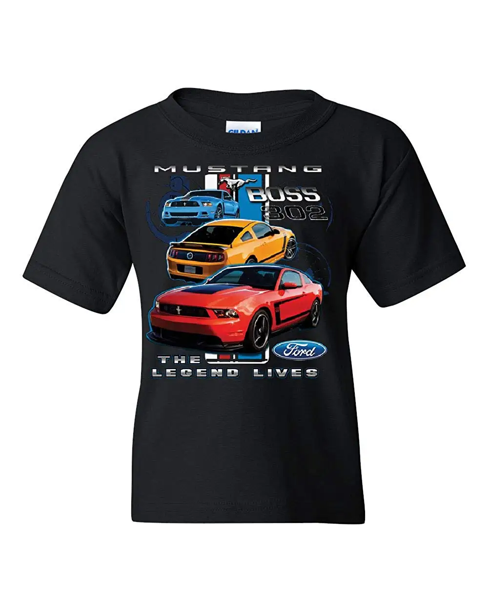 Футболка Ford Mustang The Legend Lives Youth Лицензированная футболка Design унисекс для мужчин и