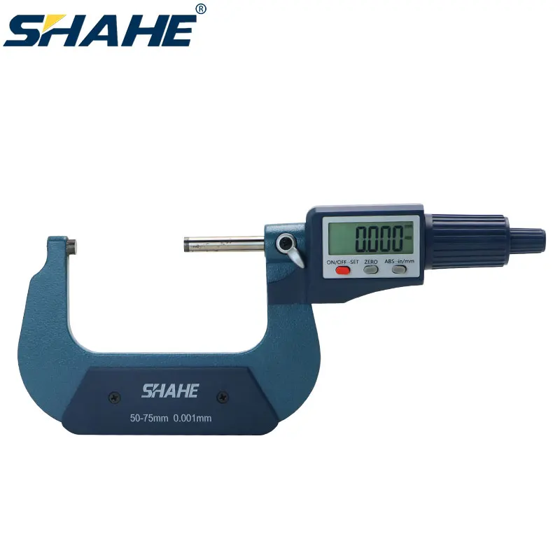Цифровой микрометр SHAHE 50 75 мм 0 001 электронный цифровой мм|micrometro digital|digital micrometerdigital