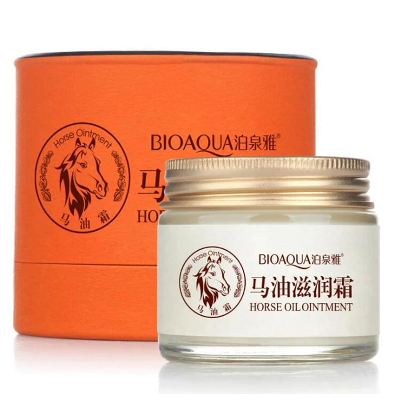 

Brand Women Horse Oil Makeup Moisturizing Full Skin Care Plant Extract Cosmetics Hydrating Nutritious Gentle Smooth Care Cream