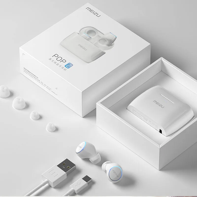 Meizu POP2 TW50S Bluetooth V5.0 TWS наушники IPX5 водонепроницаемые 8 часов воспроизведения POP 2