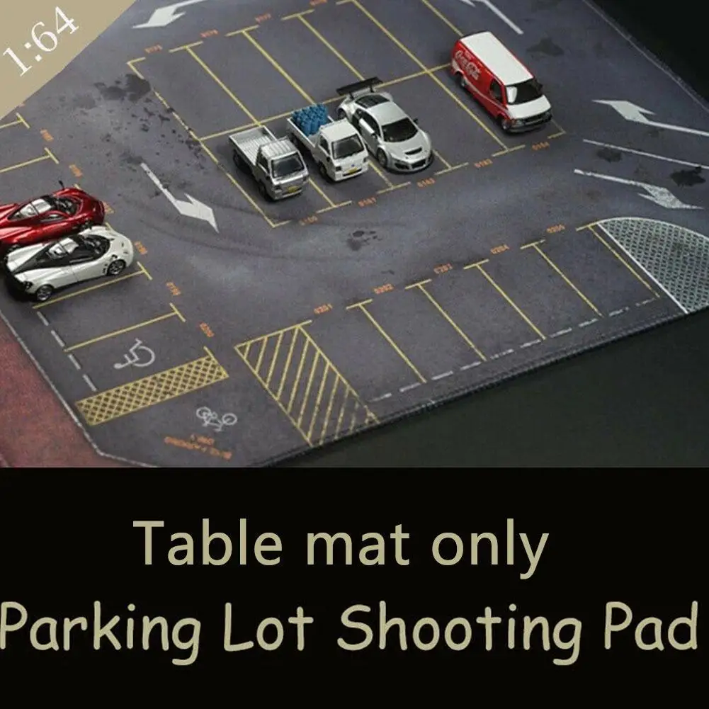 

1:64 Car Model Scene Parking Lot Shooting Table Mats Floor Mats 40cm X 10cm Used In Alloy Cars Simulation Toy Cars 2021 New