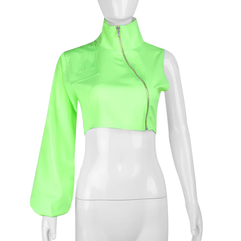 Женский укороченный топ на молнии