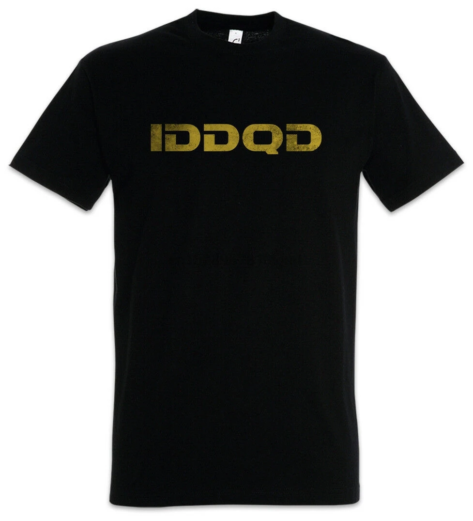 

Футболка Iddqd, забавные компьютерные игры в стиле ретро