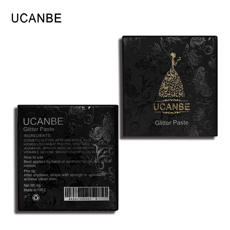 UCANBE Новинка 5 цветов блестящие гелевые тени для век паста макияжа тяжелые