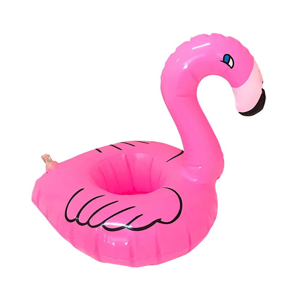 

Swimming Pool Inflatable Mini Floating Cup Drinks Cup Holder Float Bathing Party Pink Toy Summer Beach Decoration Flamingo