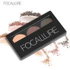 FOCALLURE 3 цвета, Палетка пудры для бровей, усилитель бровей, водостойкие тени для макияжа глаз с зеркальной кистью, профессиональный макияж