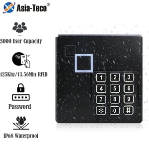 5000 user ip68 waterproof access control keypad outdoor rfid access controller touch door opener system em4100 125khz key card free global shipping