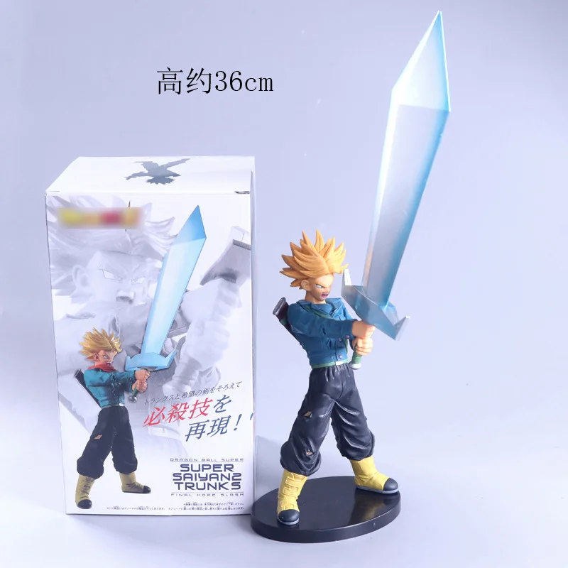 

Dragon Ball Z 36cm Trunks Sword of Hope Figure Super Saiyan Toys Super Anime Goku Figurine Collectible Toys
