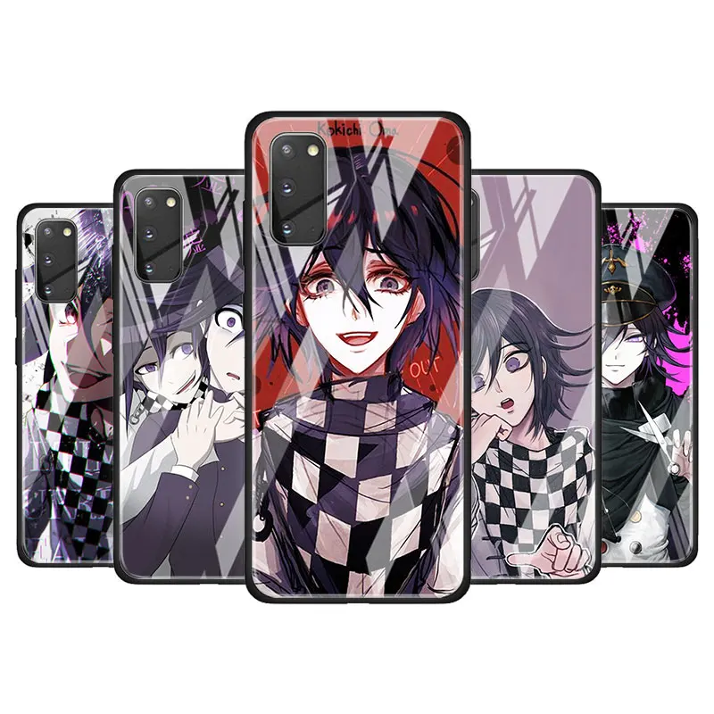 

Danganronpa anime for Samsung Galaxy S20 FE Ultra Note 20 S10 Lite S9 S8 Plus Luxury Tempered Glass Phone Case Cover
