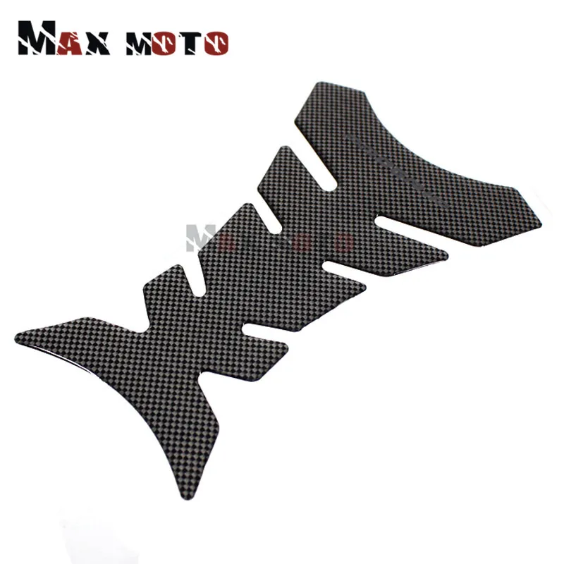 Universal Motorcycle 3D Carbon Fiber Oil Tank Pad Protector Stickers Fish Bone For BMW KAWASAKI YAMAHA DUCATI HONDA SUZUKI | Автомобили и