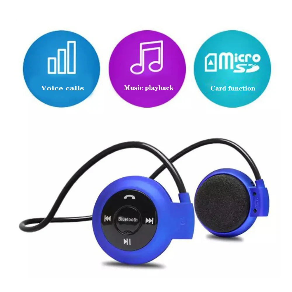 Беспроводные стерео Bluetooth наушники Handsfree MP3 плеер Спортивная гарнитура Поддержка