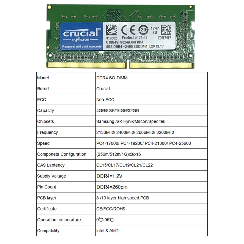 Память DDR3 DDR4 16 ГБ 8 1600 МГц DDR3L 32 Гб 2400 DIMM для ноутбука ОЗУ 4 240pin 2133 3200 204pin Sodimm PC3 |