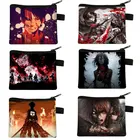 Кошельки для монет из японского аниме атака на титанов, повседневный кошелек на молнии, Levi Mikasa Eren, детский мини-держатель для ключей с губной помадой, подарочная сумка