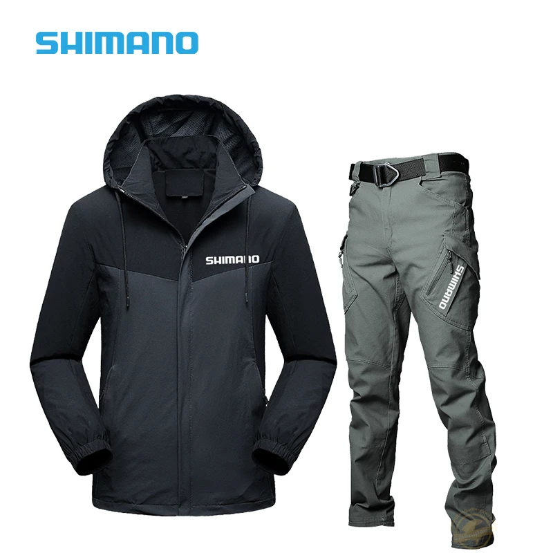 

Мужская осенне-зимняя одежда для рыбалки SHIMANO, уличные велосипедные походные спортивные костюмы для рыбалки, куртки для альпинизма, охоты и ...