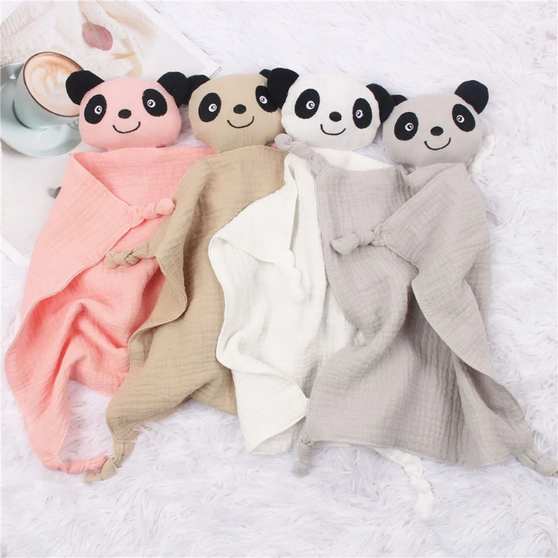 

Детское Хлопковое одеяло, муслиновое одеяло, мягкие спящие куклы для новорожденных, модная детская игрушка для сна, успокаивает и облегчает...
