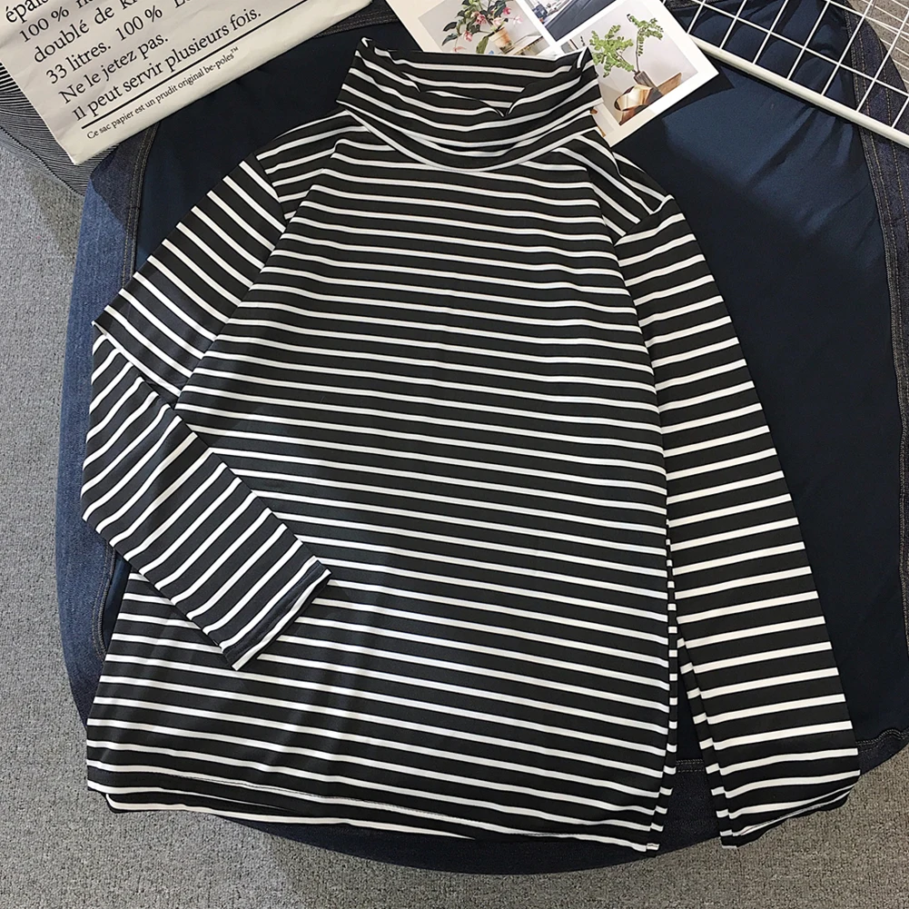 Футболка женская с высоким воротом и длинным рукавом | Женская одежда