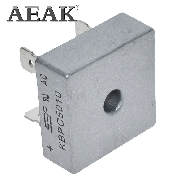AEAK 10 шт. KBPC5010 Fangqiao 50A1000V SEP натуральная один-фазный мост выпрямитель; гарантированное качество