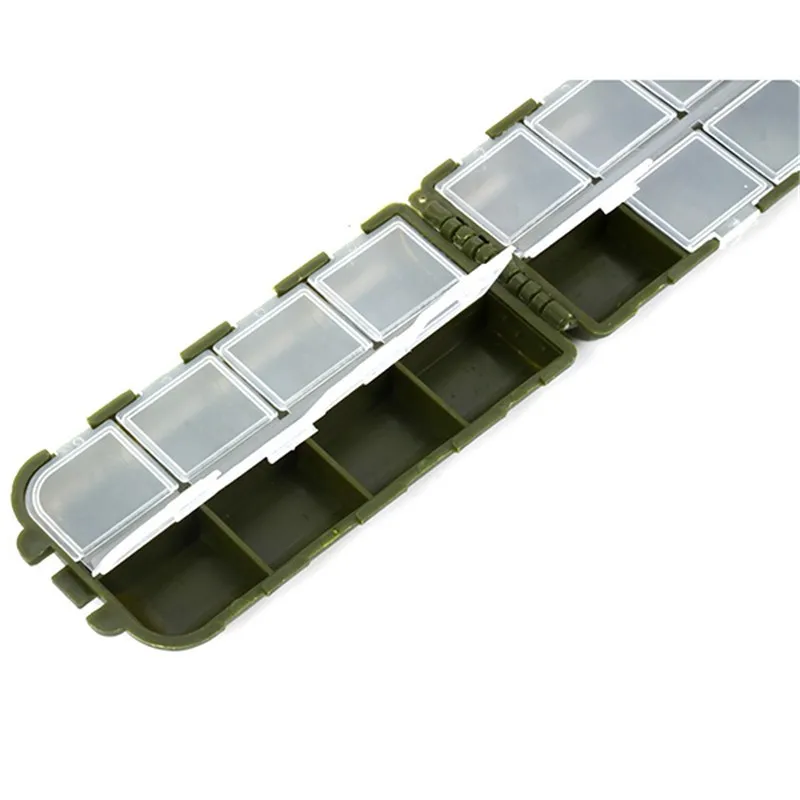 

Fishing Box Case Fish Lure Bait Fishsooks Tackle Storage Box 16 Grids Fishing Gear Box 13.4*6.4*3cm
