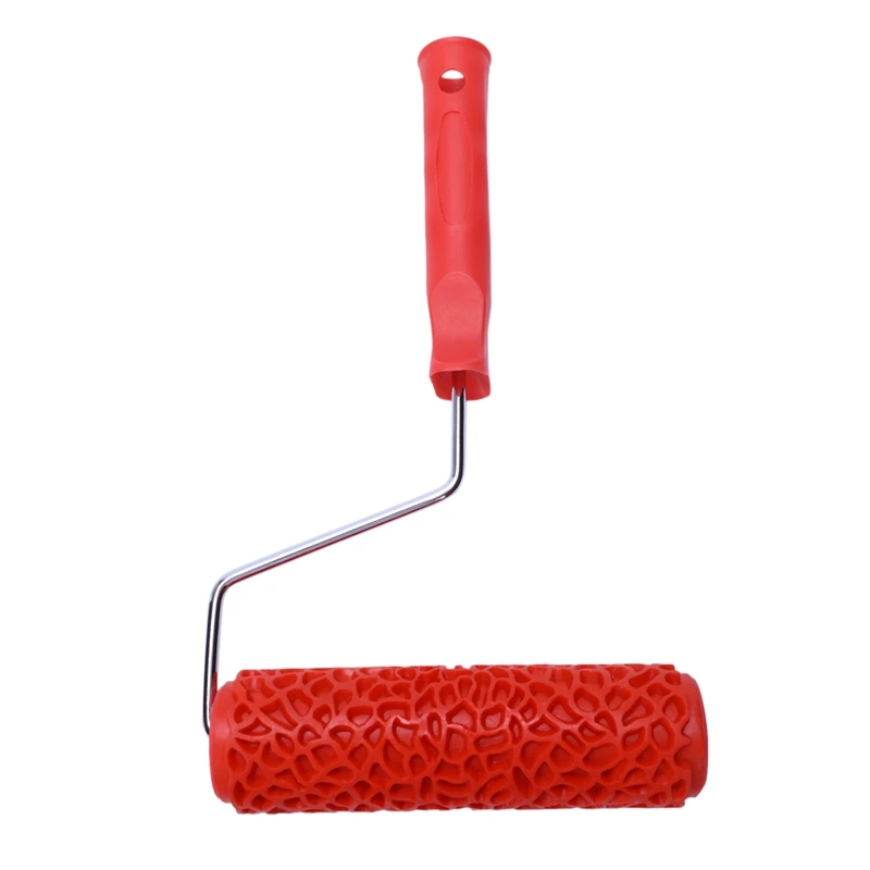 

7Inch Embossed Painting Roller with Plastic Handle for Wall Decor - EG317T_Stone