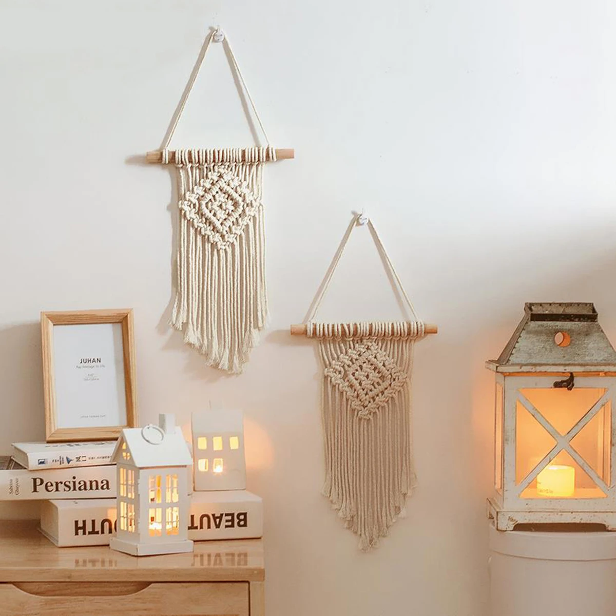 Макраме в стиле ретро плетеный декоративный гобелен богемном для спальни