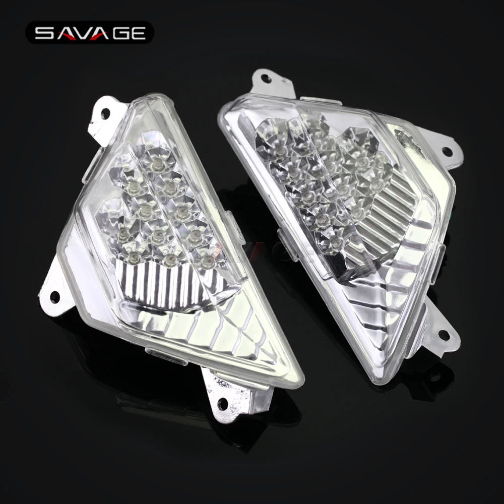 Передний светодиодный индикатор поворота для KAWASAKI NINJA 250 300 400 650 ZX 6R ZX6R аксессуары