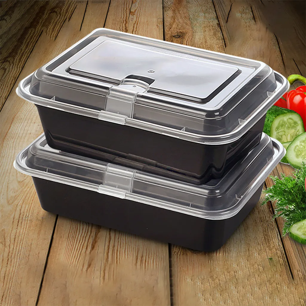 Одноразовый Ланч бокс герметичный контейнер с пряжкой бэнто для детей взрослых