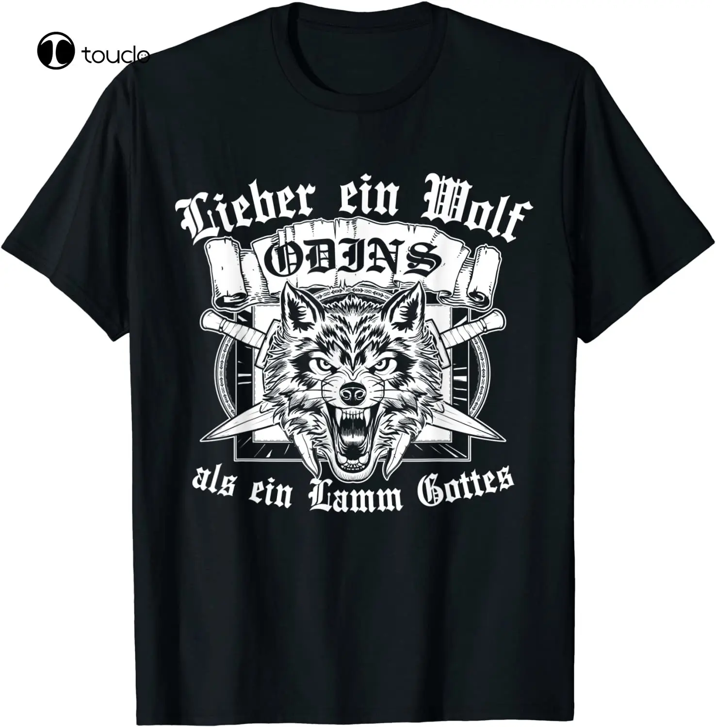 

T-Shirt "Lieber Ein Wolf Odins Als Ein Gottes Viking [German Language] Tee Shirt Fashion Funny New Xs-5Xl