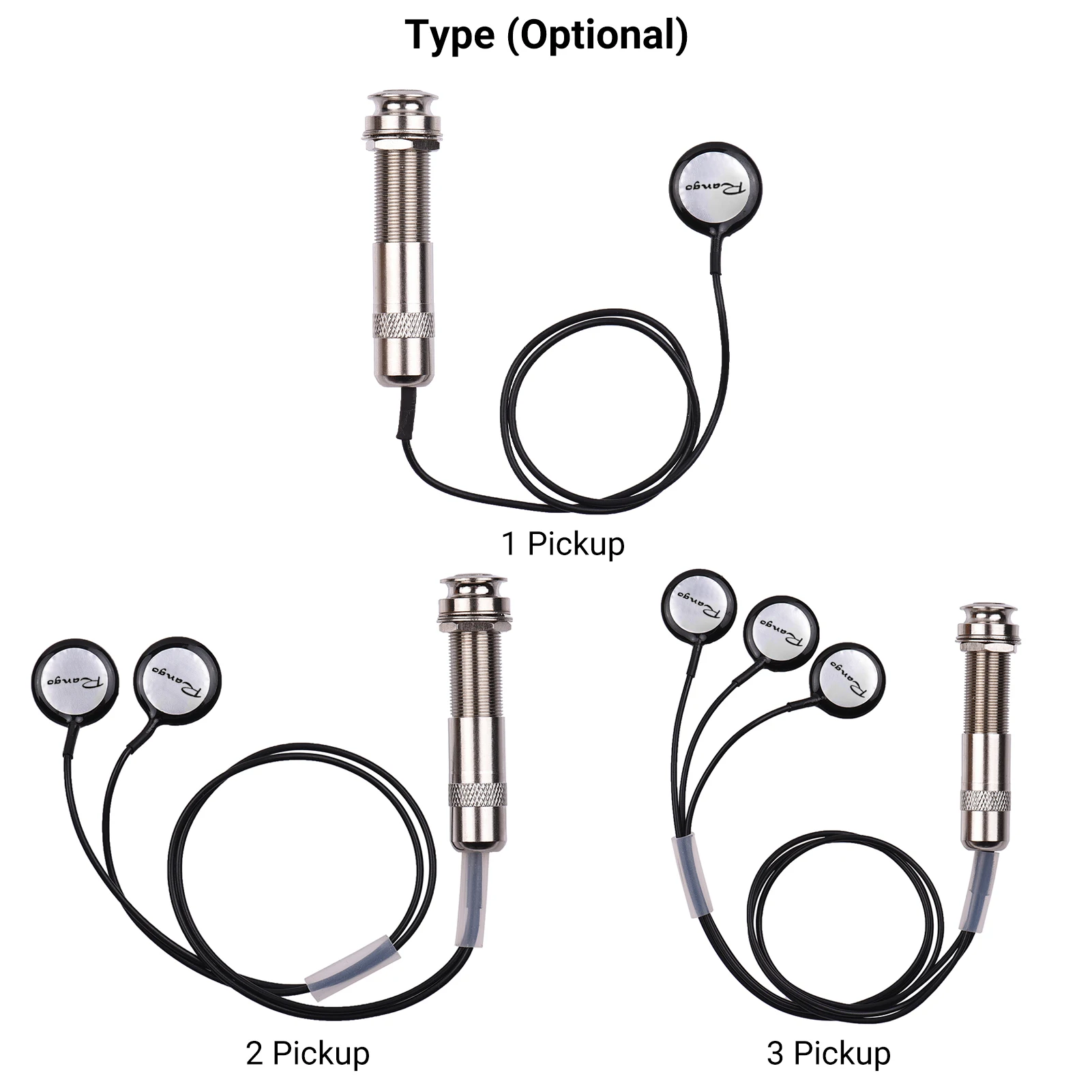 

Rango Acoustic Guitar Pickup Sound Seeker DSS-3 Pures Sound Transducer for Guitar Ukulele Cello Banjo Mandolin Microphone Pickup