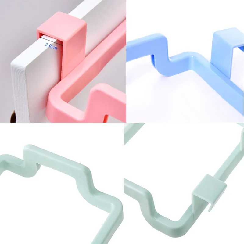 kitchen garbage bag holder in waste bin 1PC Plastic Cupboard Door Rubbish Rack cabinet door Hanging Trash Bag Rack Cloth Rack