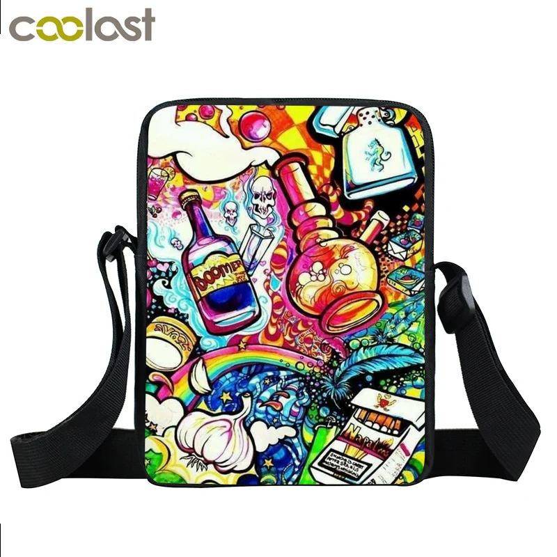 Мини сумка мессенджер для подростков женская уличная в стиле хип хоп