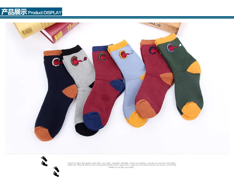Happy Compression Tongue Crew Socks мужские хлопковые теплые корейские забавные носки, новинка, уличная одежда, мужской носок, Harajuku, Повседневная мода, Calcetines