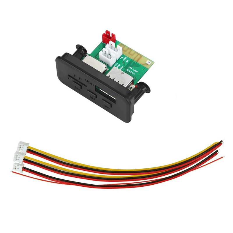 Плата MP3 декодера Bluetooth 5 0 12 В автомобильный o модуль Мини DC WMA USB FM TF радио для