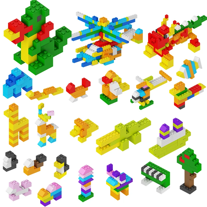 Крупные партии строительные блоки мини-размера 350-700 шт. сделай сам Красочные