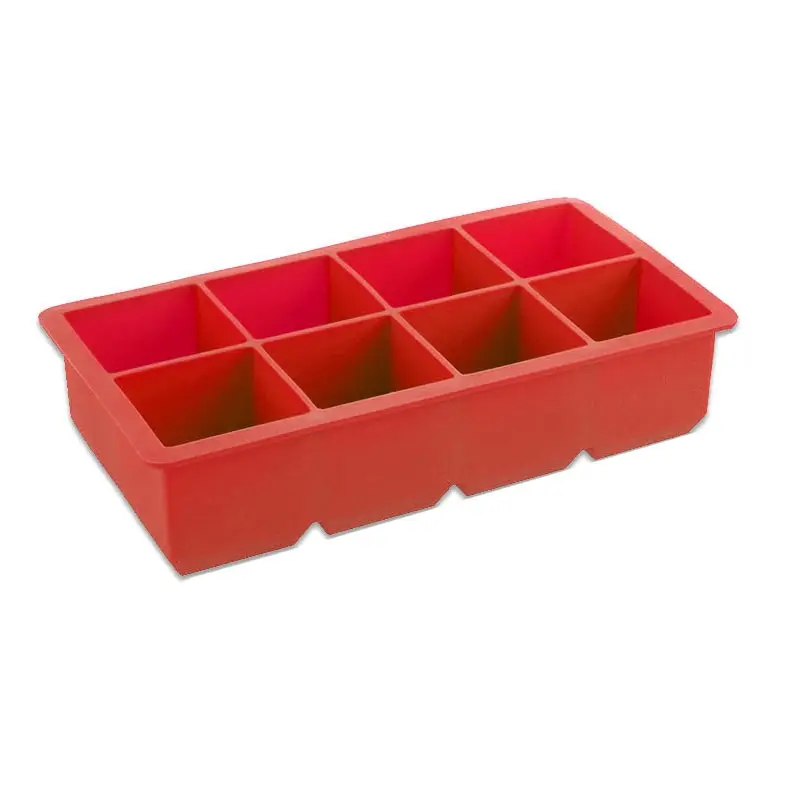 High Quality Ice Maker Popular DIY Square 8 Grids 1PC Cube Large Tray Silicone Kitchen Tools Mold |