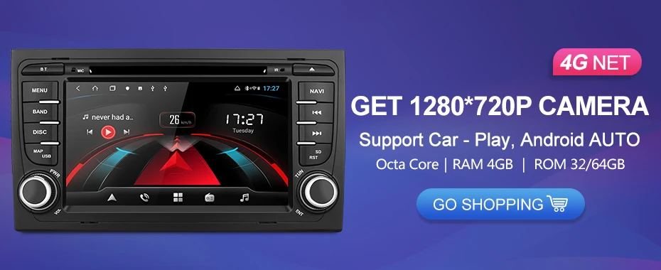 Isudar rom 64 Гб 2 Din Авто Радио Android 9 для Audi/A4/S4 2002-2008 gps Автомобильный мультимедийный Восьмиядерный ram 4 Гб DSP USB камера-видеорегистратор FM