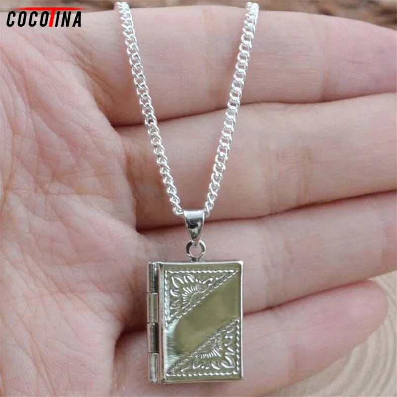 1 Pcs New Fashionable Openable Wish Box Pendant Necklace Book Couple Jewelry | Украшения и аксессуары