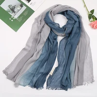 unisex style cotton hijab linen designer scarf women solid color long womens scarves shawl fashion snood scarf handkerchief
