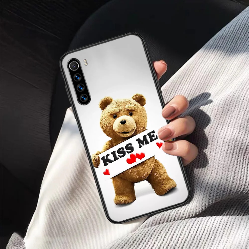

Ted Bear Teddy Bear Phone Case For XIAOMI Redmi Note 5 7 8 T 9 6A 7A 8A 9S K 20 30 Pro black Cell 3D Shell Pretty Back Fashion