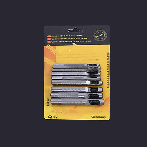 Набор отверстий комплект из 9 инструментов для работы с кожаным ремнем кожей