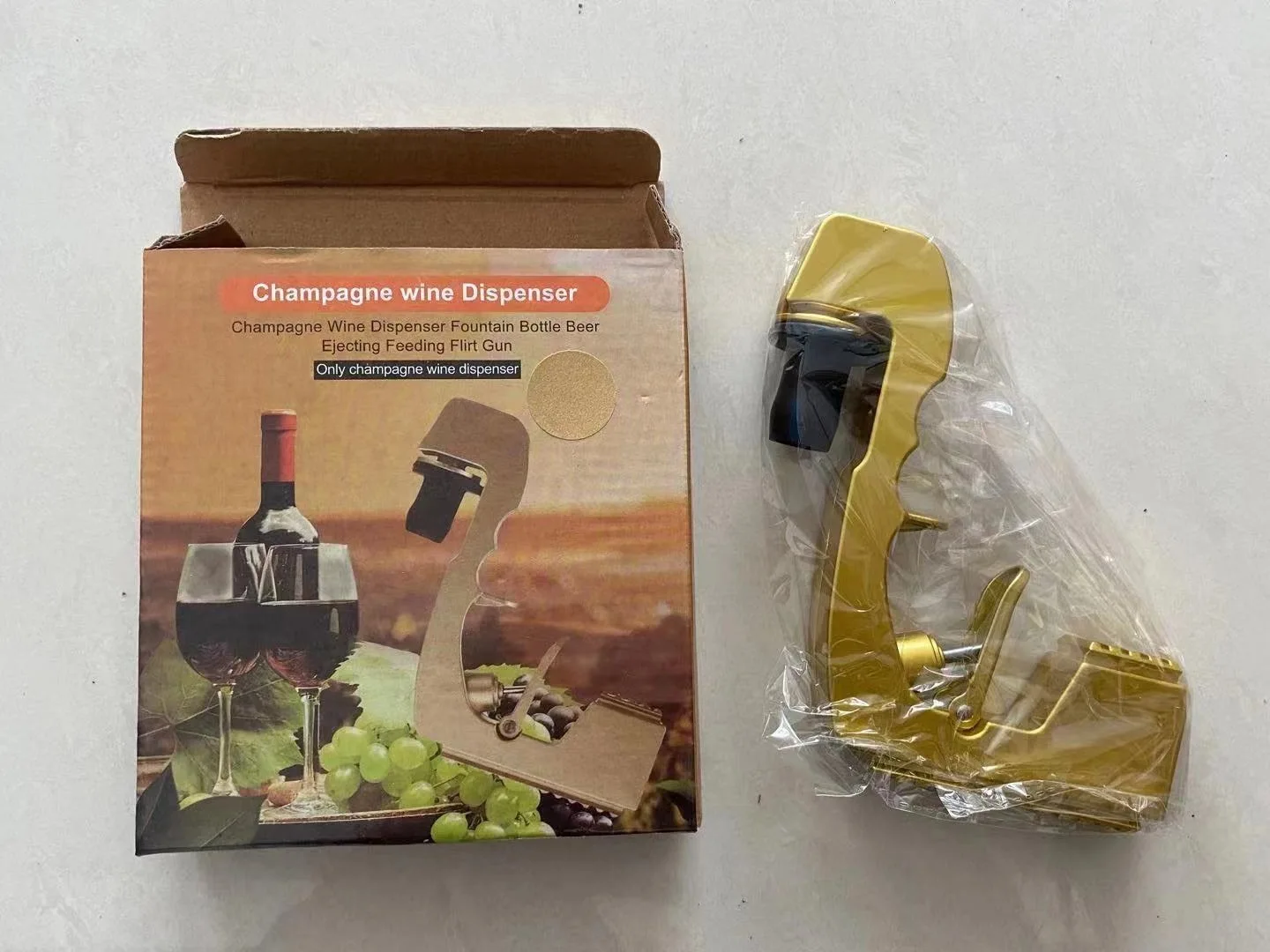 

Champagne Gun Sprayer Squirt Beer Gun Shoot Dispenser Wine Alcohol Drinking Ejector Party Game Club Bar Accessories Gadgets Tool