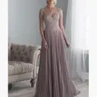 Женское платье для матери невесты, вечернее кружевное платье с бисером, модель 2020 размера плюс