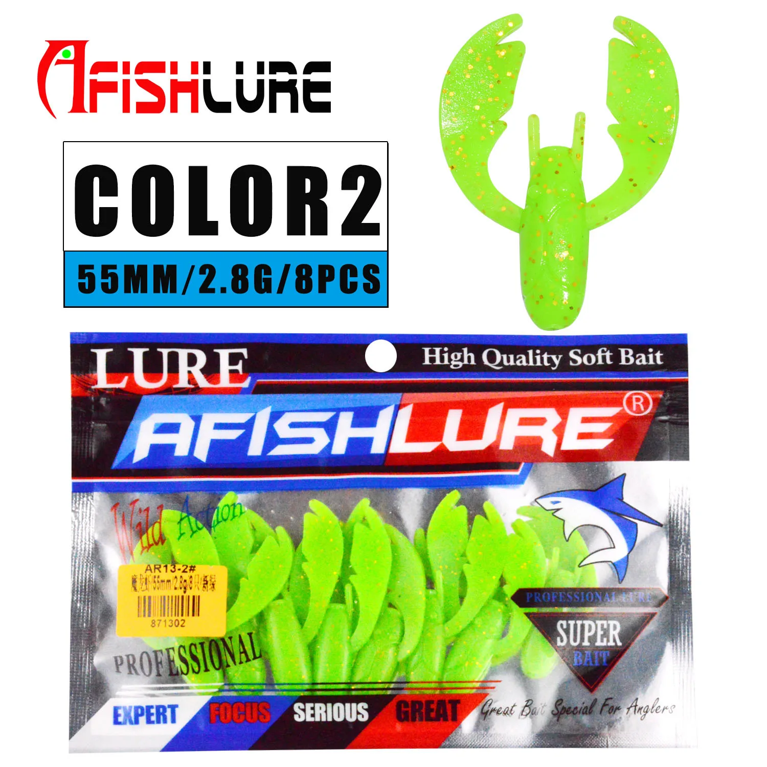 Afishlure Судак Crappie мягкий Пластик черви приманки креветки 55 мм/2 8 г шт./пакет Шад