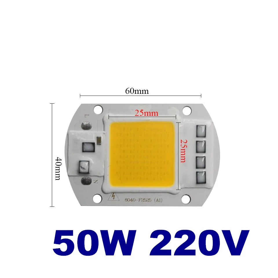 Холодный белый Супер яркий COB светодиодный чип светильник 220V 110V 20W 30W 50W чип, холодный и теплый свет для точечный светильник светодиодный прожектор светильник не нужен драйвер "сделай сам" - Испускаемый цвет: Холодный белый