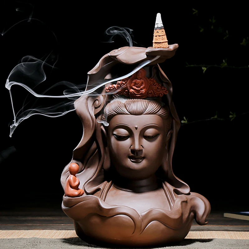 

Настольная курильница Zen с фиолетовыми песками, ночник для благовоний в стиле ретро, комнатный пейзаж, Декор для дома EK50XL