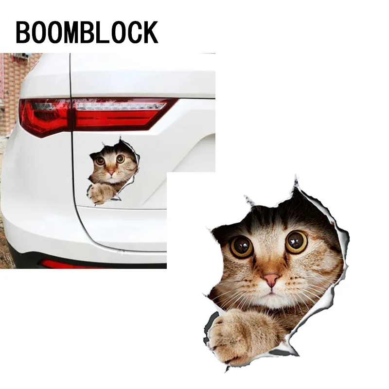 Автомобильная 3D наклейка с забавным котенком имитация наклейки для Ford Mondeo mk4 Focus 2
