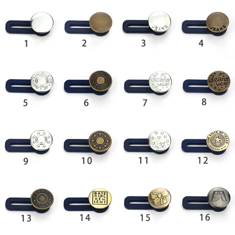 10 шт. джинсы Выдвижная Кнопка регулируемая съемная удлиненная кнопка для одежды