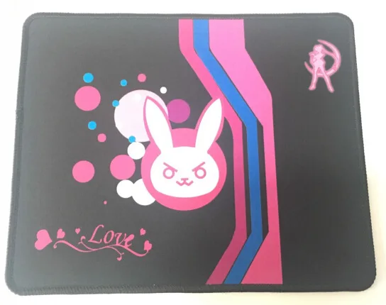 mouse pad Overwatch OW D. VA DVA Mercy mouse дышащий светодиодный игровой с подсветкой Проводной USB компьютер PC& Mac E-sports геймеры подарок - Цвет: mouse pad