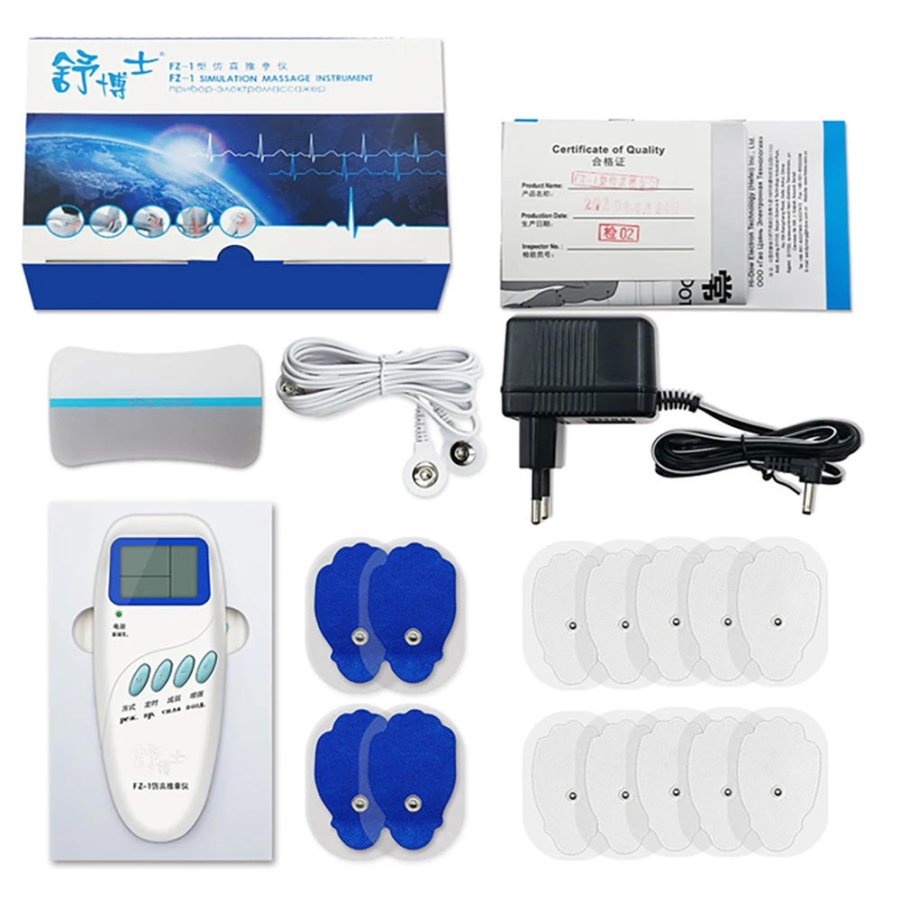 

FZ-1 D'arsonval Electrophoresis Muscle Stimulation Physiotherapy Tens Pads Machine Apparatus Low Frequency Body Massage Russian