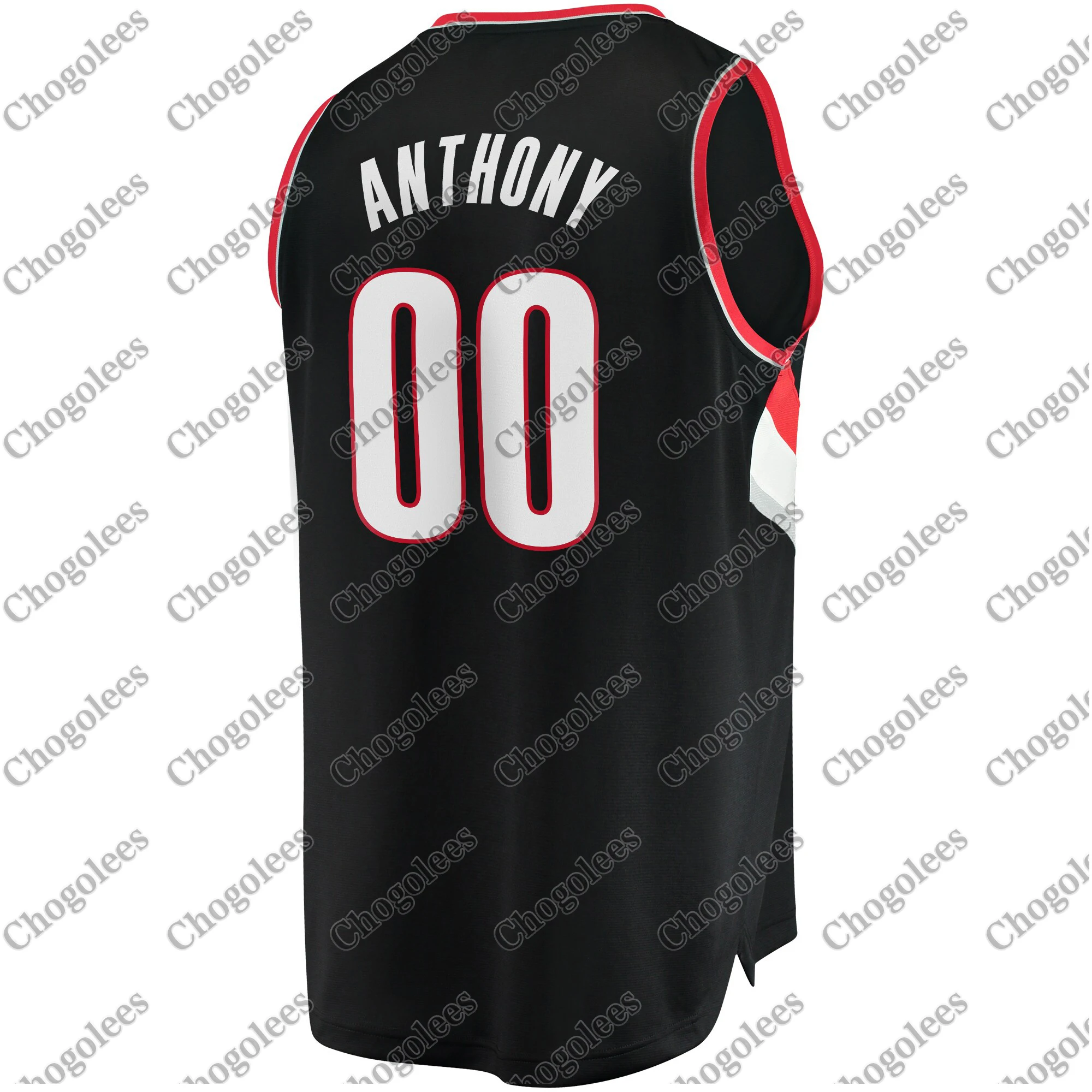 

Men Basketball Jersey Carmelo Anthony Portland Trail Branded 201920 Fast Break Player Jersey Black Icon Edition